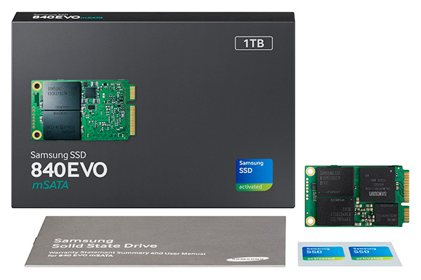 Samsung SSD 840 EVO 2.75mm mSATA 1TB