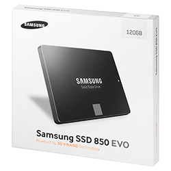 Samsung SSD 850 EVO 2.5" SATA III 120GB Box View