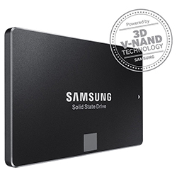 Samsung SSD 850 EVO 2.5" SATA III 250GB Left Angle View