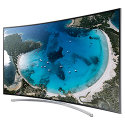 Samsung 55" 890V Series Curved LED Hospitality TV Right Angle View